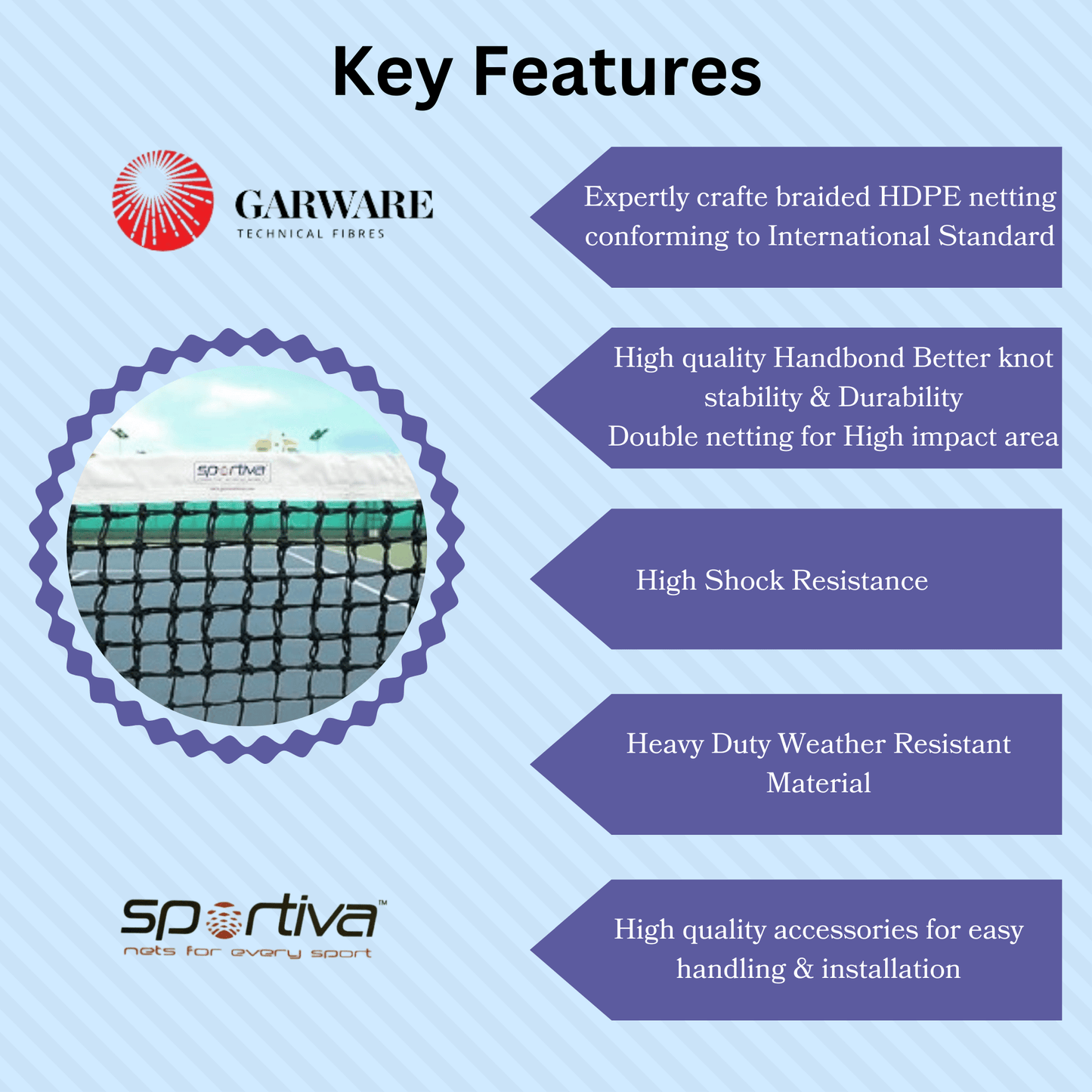 Lawn Tennis Net Garware Sportiva®